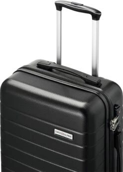 Swiss Alpine 2.0 - Handbagage Koffer - 55x35x20 Cm - 4 Wielen - Zwart 9 Swiss Alpine 2.0 - Handbagage Koffer - 55x35x20 Cm - 4 Wielen - Zwart -Kofferland Goedkope Winkel 857x1200 1