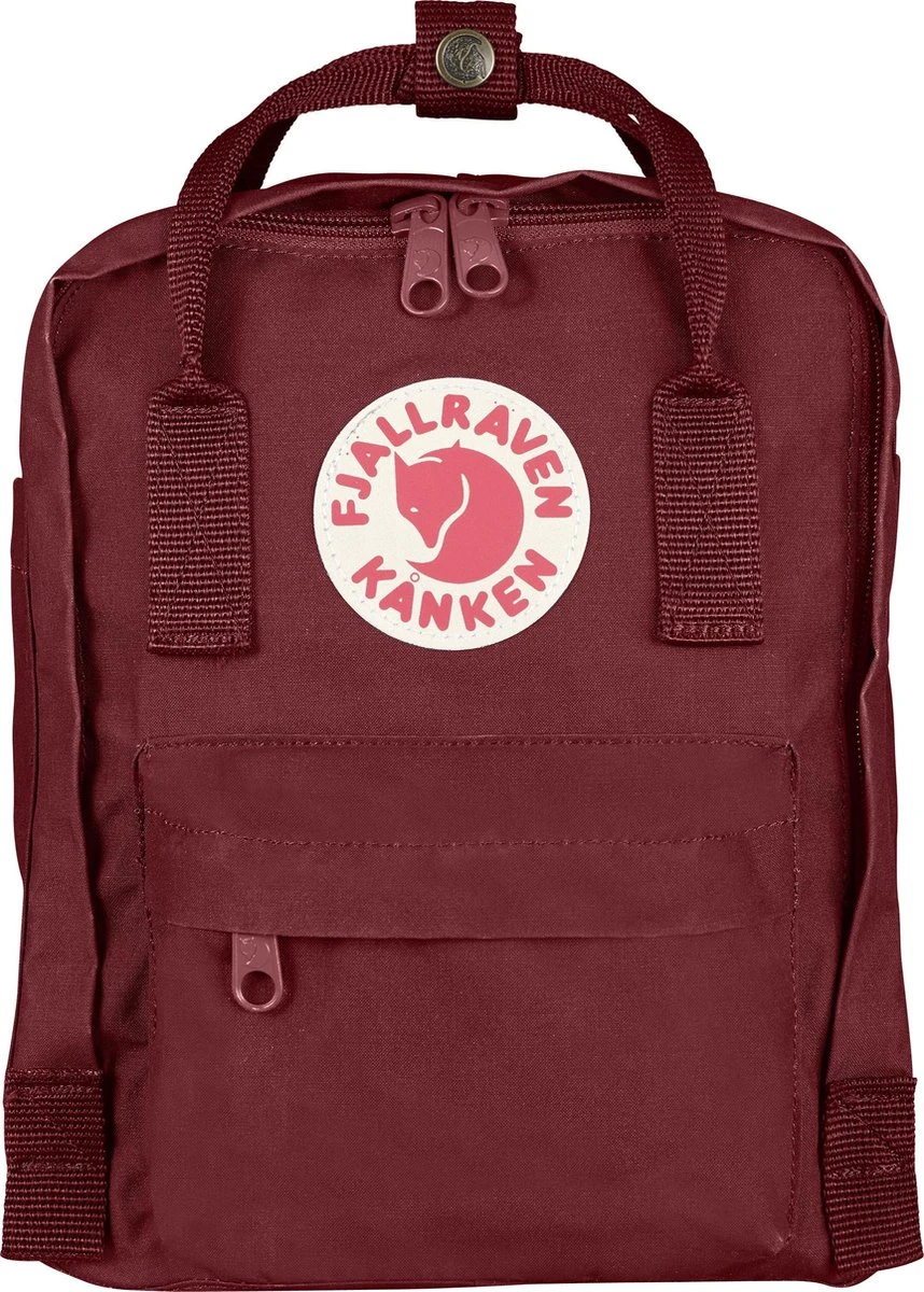 Fjallraven Fjällräven Kånken Mini Unisex Rugzak - Ox Red 1 Fjallraven Fjällräven Kånken Mini Unisex Rugzak - Ox Red