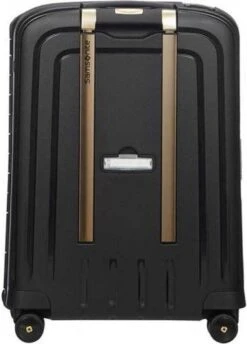 Samsonite Reiskoffer - S'Cure Dlx Spinner 55/20 (Handbagage) Black/Gold Deluscious -Kofferland Goedkope Winkel 861x1200
