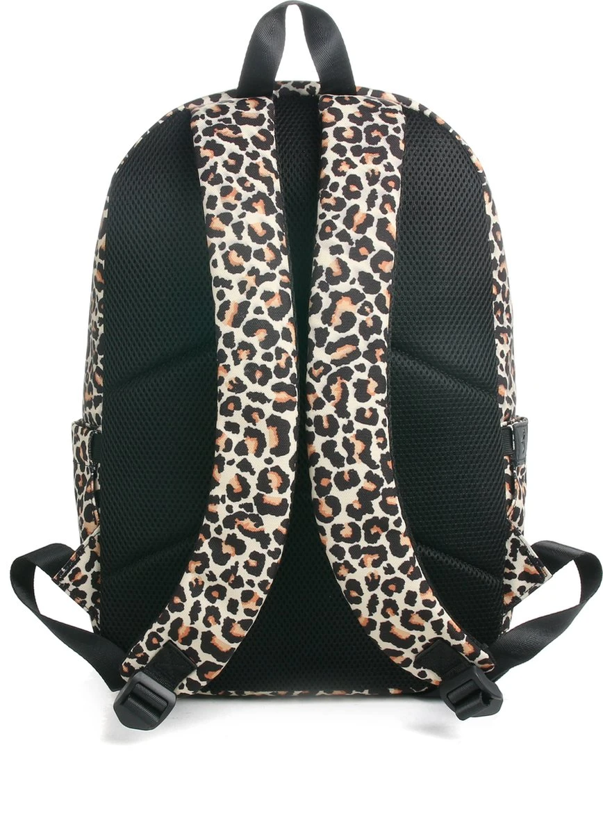 YLX Finch Rugzak. Luipaarden Print. Recyceld Rpet Materiaal. Gerecyclede Plastic Flessen - Eco Friendly. Volwassenen - Tieners - Middelbare Scholieren - Dames - Meisjes. 14" Laptop Sleeve. Backpack - Schooltas - Rugzak 3 YLX Finch Rugzak. Luipaarden Print. Recyceld Rpet Materiaal. Gerecyclede Plastic Flessen - Eco Friendly. Volwassenen - Tieners - Middelbare Scholieren - Dames - Meisjes. 14" Laptop Sleeve. Backpack - Schooltas - Rugzak - Afbeelding 3