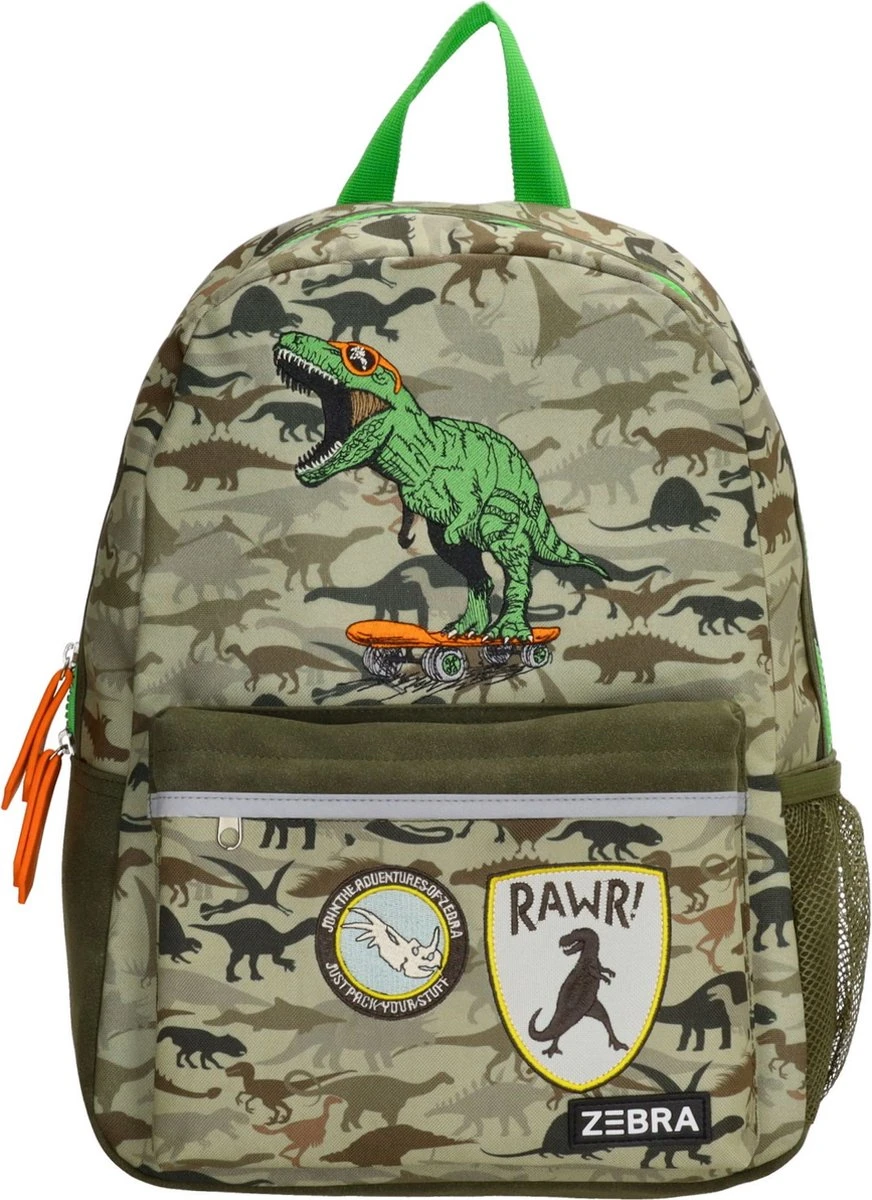 Zebra Rugzak Dino Camouflage (m) + Dino Ei 8 Zebra Rugzak Dino Camouflage (m) + Dino Ei - Afbeelding 8