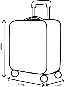 Decent Handbagage Koffer / Trolley / Reiskoffer - 42 Cm - 24 Liter - ABS - Maxi Air - Grijs -Kofferland Goedkope Winkel 881x1200