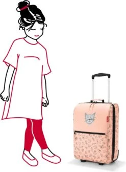 Reisenthel Trolley XS Kids Reiskoffer Kind - Maat XS - 12L - Cats&Dogs Rose Roze -Kofferland Goedkope Winkel 883x1200 1