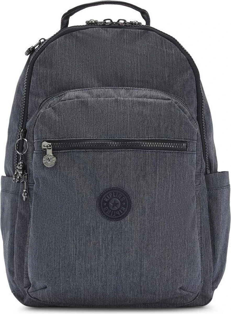 Kipling SEOUL Rugzak, 27 Liter, 15 Inch Laptopvak - Active Denim 1 Kipling SEOUL Rugzak, 27 Liter, 15 Inch Laptopvak - Active Denim