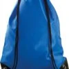 Merkloos Sport Gymtas/draagtas In Kleur Kobalt Blauw Met Handig Rijgkoord 34 X 44 Cm Van Polyester En Verstevigde Hoeken