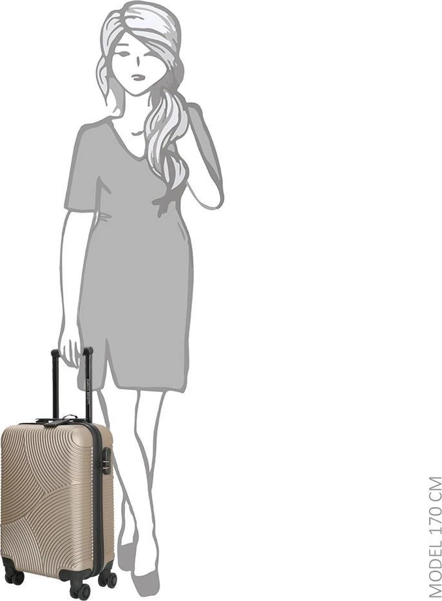 Enrico Benetti Louisville 39040 Handbagage Koffer 52 Cm - Champagne 6 Enrico Benetti Louisville 39040 Handbagage Koffer 52 Cm - Champagne - Afbeelding 6