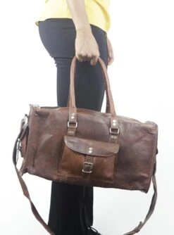 Duffeltas Weekendtas 50 X 24 X 24 Cm - Echte Leder - Cognac Bruin Leder – Reistas - Sporttas 19 Duffeltas Weekendtas 50 X 24 X 24 Cm - Echte Leder - Cognac Bruin Leder – Reistas - Sporttas -Kofferland Goedkope Winkel 888x1200 6