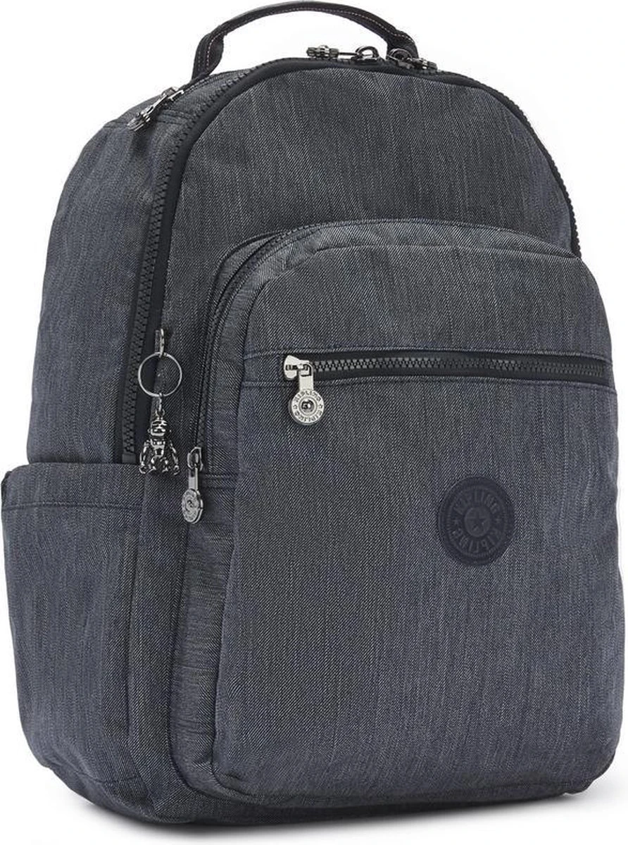 Kipling SEOUL Rugzak, 27 Liter, 15 Inch Laptopvak - Active Denim 4 Kipling SEOUL Rugzak, 27 Liter, 15 Inch Laptopvak - Active Denim - Afbeelding 4