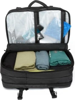 HEANVER Travel Elite - Reistas Handbagage - Weekendtas - 17inch Laptop Rugzak - Backpack Waterafstotend - 30L / 60 Liter Tas - Zwart / Antraciet -Kofferland Goedkope Winkel 896x1200 6