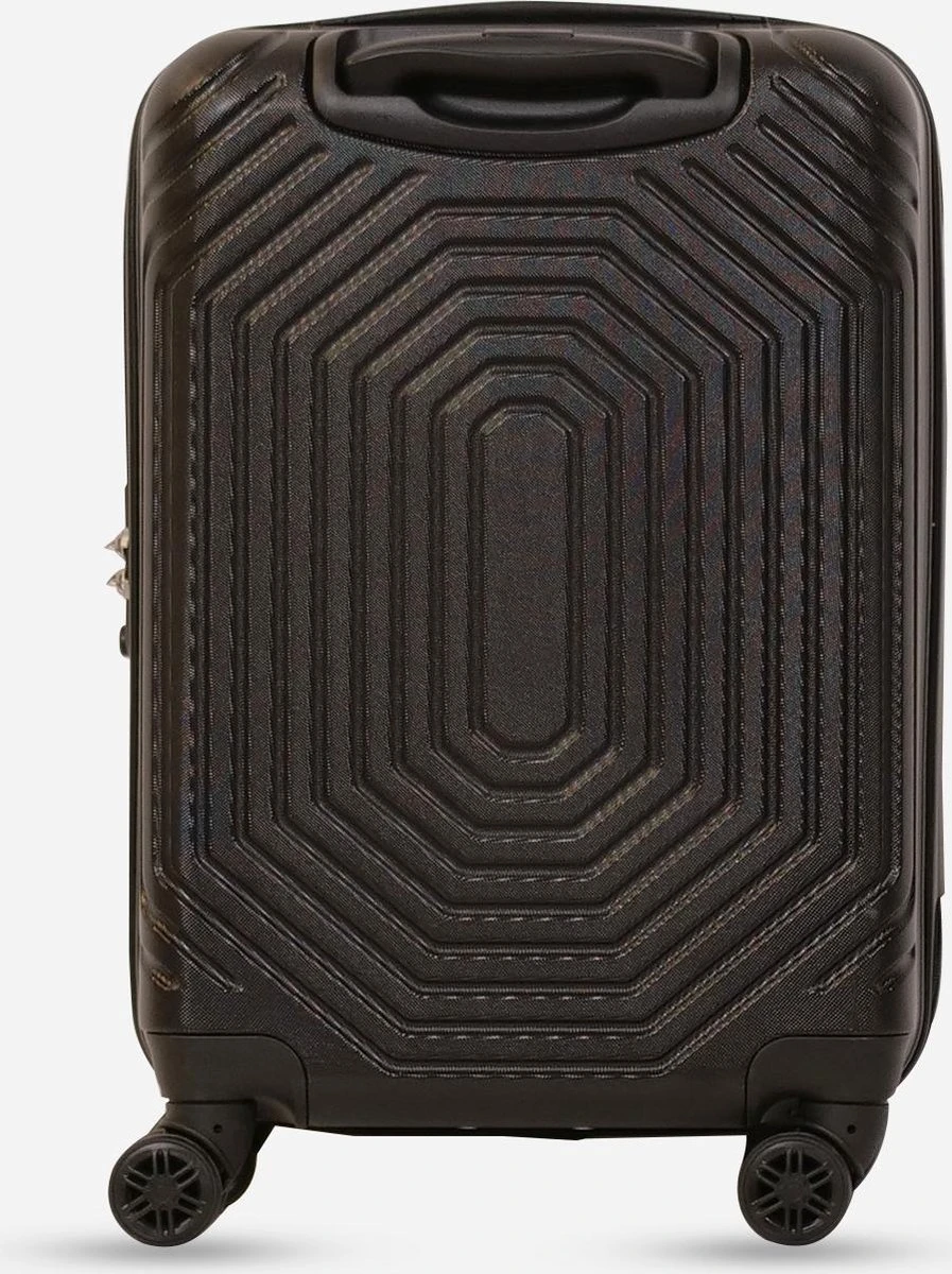 ©TROLLEYZ - Florence No.7 - Trolley - 55cm Met TSA Slot - Dubbele Wielen - 360° Spinners - 100% ABS - Handbagage Koffer In Night Black 3 ©TROLLEYZ - Florence No.7 - Trolley - 55cm Met TSA Slot - Dubbele Wielen - 360° Spinners - 100% ABS - Handbagage Koffer In Night Black - Afbeelding 3