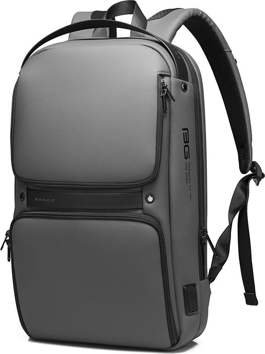 Bange Rugtas - 15,6 Inch - Laptop Rugzak - USB-aansluiting - Waterafstotend - Zwart - Incl. Smart Thermosfles 2 Bange Rugtas - 15,6 Inch - Laptop Rugzak - USB-aansluiting - Waterafstotend - Zwart - Incl. Smart Thermosfles - Afbeelding 2