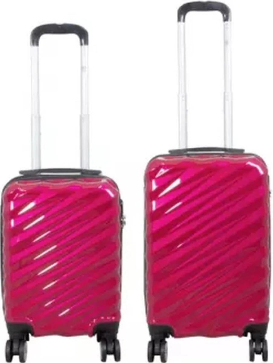 Monopol - Messina - Reiskofferset 2delig - Hoogkwaliteit Polycarbonaat - Rood - Maat XS + S 3 Monopol - Messina - Reiskofferset 2delig - Hoogkwaliteit Polycarbonaat - Rood - Maat XS + S - Afbeelding 3