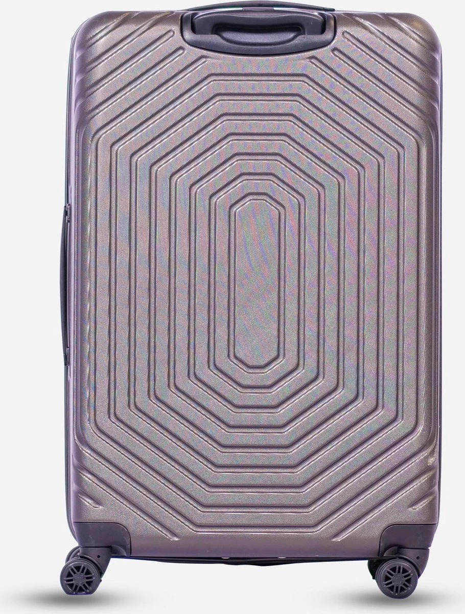 ©TROLLEYZ - Florence No.7 - Reiskoffer 78cm Met TSA Slot - Dubbele Wielen - 360° Spinners - 100% ABS - Reiskoffer In Cloudy Grey 3 ©TROLLEYZ - Florence No.7 - Reiskoffer 78cm Met TSA Slot - Dubbele Wielen - 360° Spinners - 100% ABS - Reiskoffer In Cloudy Grey - Afbeelding 3