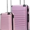 Castillo Quadrant 2 Delige ABS Kofferset (XL+S) - Soft Pink
