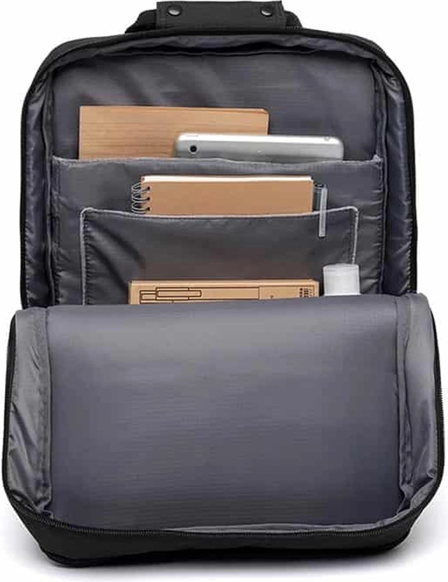 Lefrik Smart Daily Laptop Rugzak - Eco Friendly - Recycled Materiaal - 13,3 Inch - Black 2 Lefrik Smart Daily Laptop Rugzak - Eco Friendly - Recycled Materiaal - 13,3 Inch - Black - Afbeelding 2