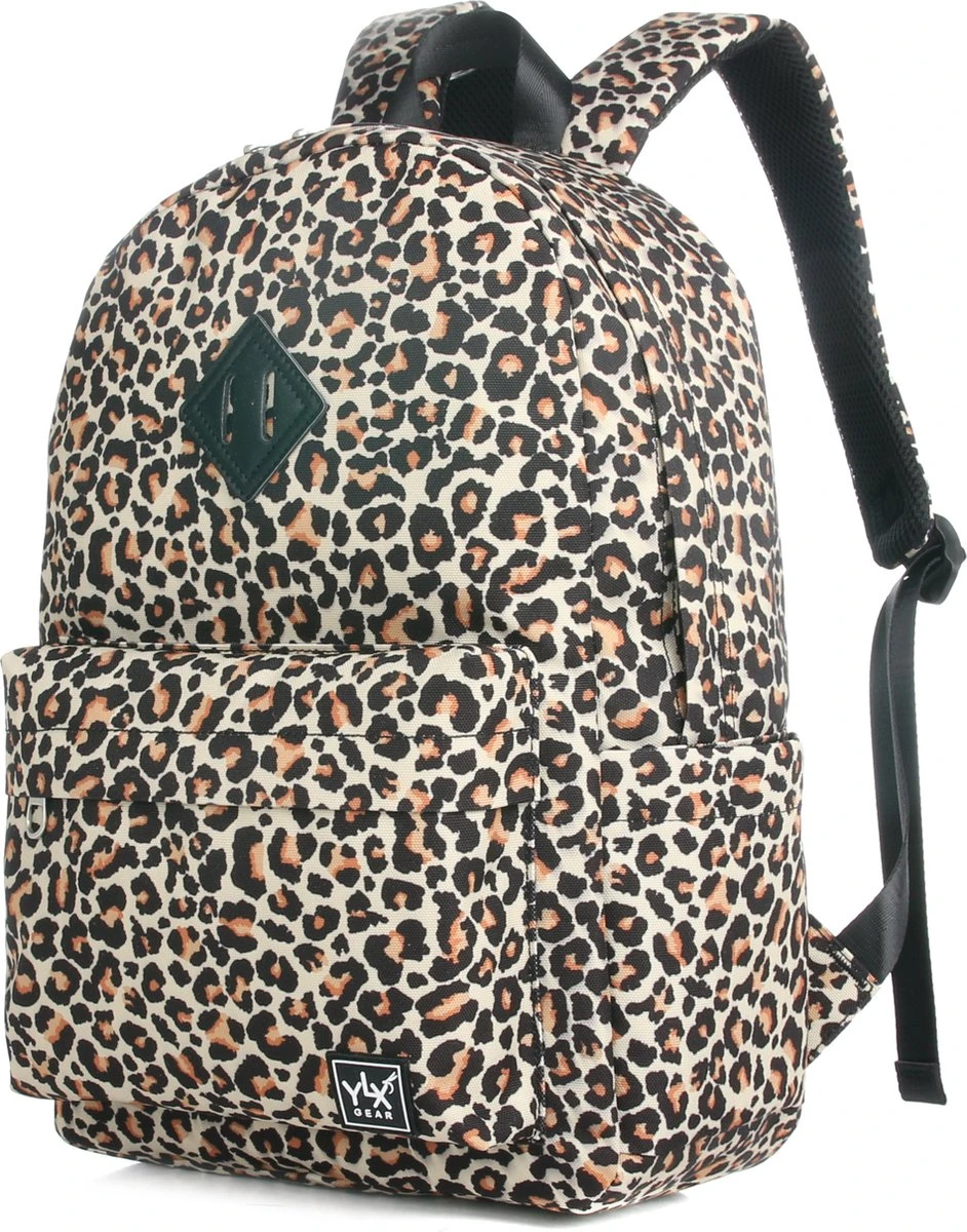YLX Finch Rugzak. Luipaarden Print. Recyceld Rpet Materiaal. Gerecyclede Plastic Flessen - Eco Friendly. Volwassenen - Tieners - Middelbare Scholieren - Dames - Meisjes. 14" Laptop Sleeve. Backpack - Schooltas - Rugzak 2 YLX Finch Rugzak. Luipaarden Print. Recyceld Rpet Materiaal. Gerecyclede Plastic Flessen - Eco Friendly. Volwassenen - Tieners - Middelbare Scholieren - Dames - Meisjes. 14" Laptop Sleeve. Backpack - Schooltas - Rugzak - Afbeelding 2