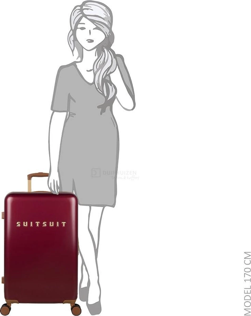 SUITSUIT - Fab Seventies Classic - Biking Red - Reiskoffer (66 Cm) 14 SUITSUIT - Fab Seventies Classic - Biking Red - Reiskoffer (66 Cm) - Afbeelding 14
