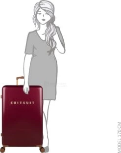 SUITSUIT - Fab Seventies Classic - Biking Red - Reiskoffer (76 Cm) -Kofferland Goedkope Winkel 953x1200