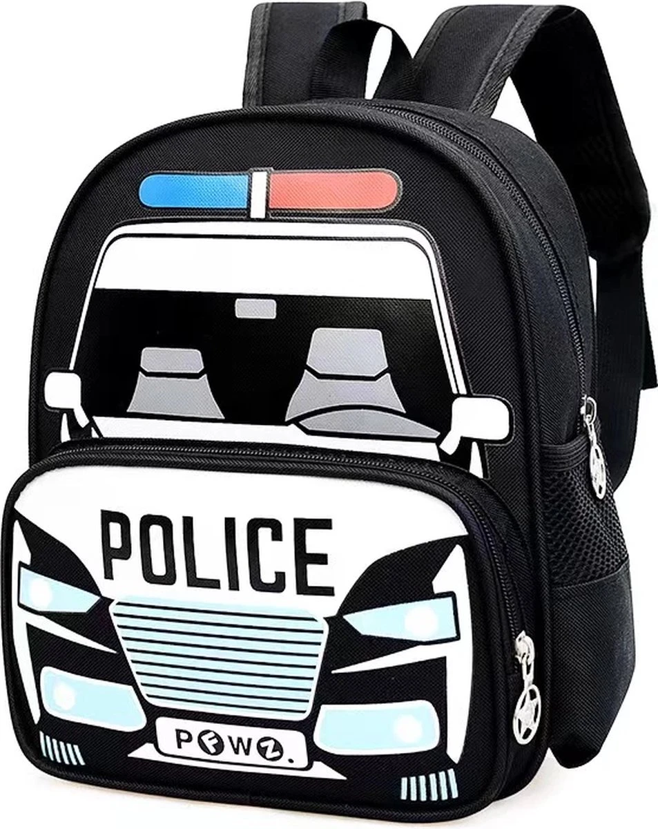 Merkloos Rugtasje - Rugzak - Schooltas - Zwart Politie - Jongens - Meisjes - Cadeau - Sinterklaas - Kerst - 1 Jaar - 2 Jaar 1 Merkloos Rugtasje - Rugzak - Schooltas - Zwart Politie - Jongens - Meisjes - Cadeau - Sinterklaas - Kerst - 1 Jaar - 2 Jaar