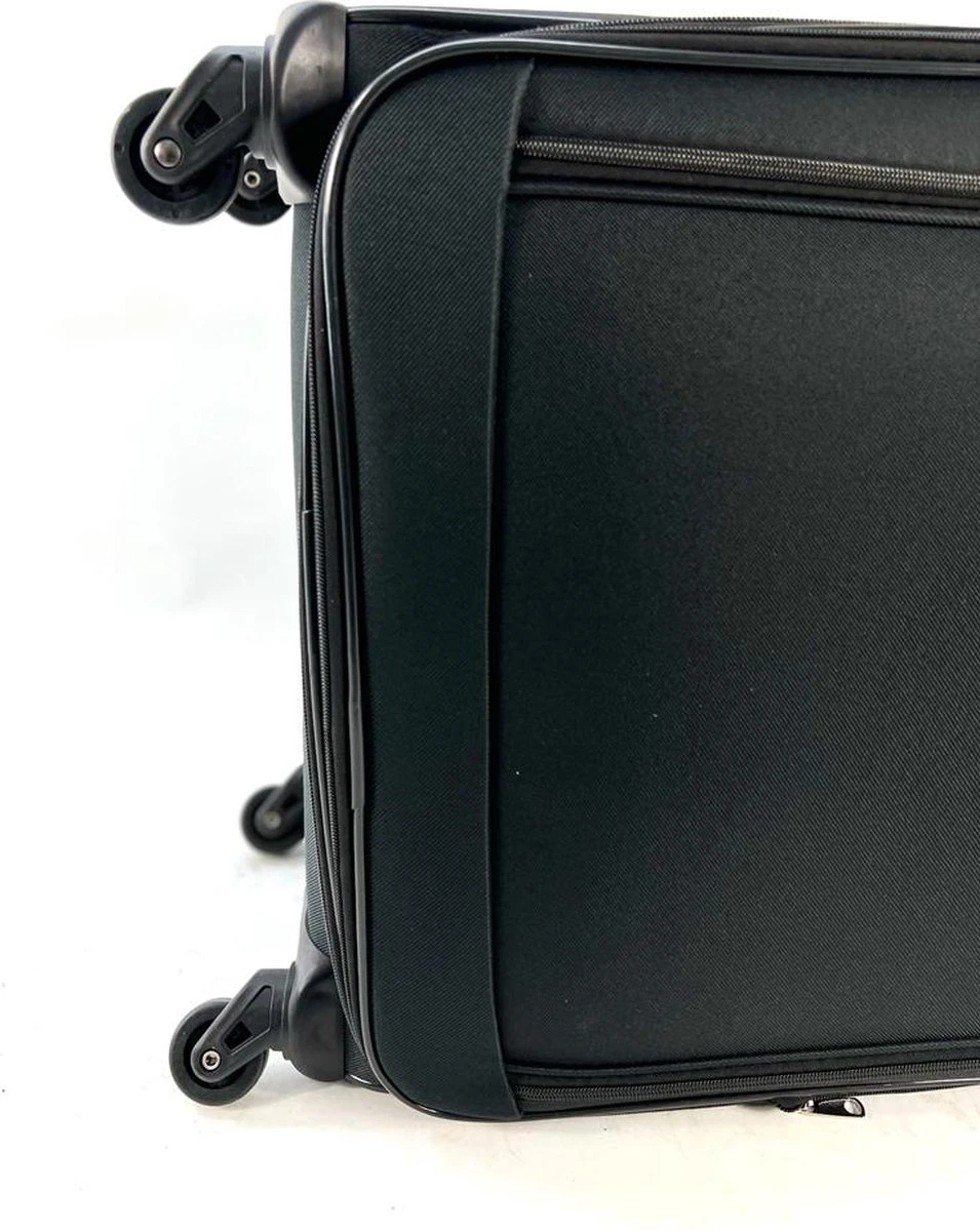 AATravel S Reiskoffer - Trolley - Handbagage - Met Expander - Voorvakken - 56 Cm - 40 Liter - Zwart 3 AATravel S Reiskoffer - Trolley - Handbagage - Met Expander - Voorvakken - 56 Cm - 40 Liter - Zwart - Afbeelding 3