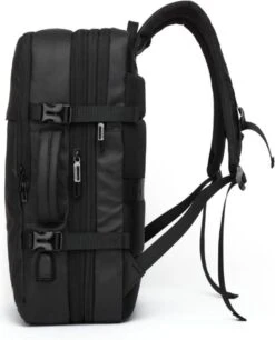 HEANVER Travel Elite - Reistas Handbagage - Weekendtas - 17inch Laptop Rugzak - Backpack Waterafstotend - 30L / 60 Liter Tas - Zwart / Antraciet -Kofferland Goedkope Winkel 968x1200 3