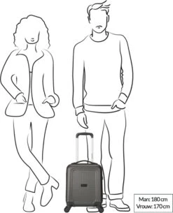 Decent Handbagage Koffer / Trolley / Reiskoffer - 42 Cm - 24 Liter - ABS - Maxi Air - Champagne 33 Decent Handbagage Koffer / Trolley / Reiskoffer - 42 Cm - 24 Liter - ABS - Maxi Air - Champagne -Kofferland Goedkope Winkel 973x1200 5