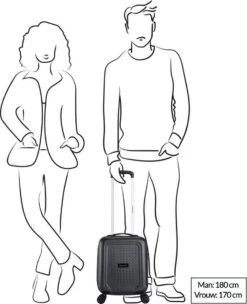 Decent Handbagage Koffer / Trolley / Reiskoffer - 42 Cm - 24 Liter - ABS - Maxi Air - Grijs -Kofferland Goedkope Winkel 975x1200 1