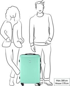 Princess Traveller PT01 - Reiskoffer - Platinum Navy - M - 67cm -Kofferland Goedkope Winkel 975x1200 8