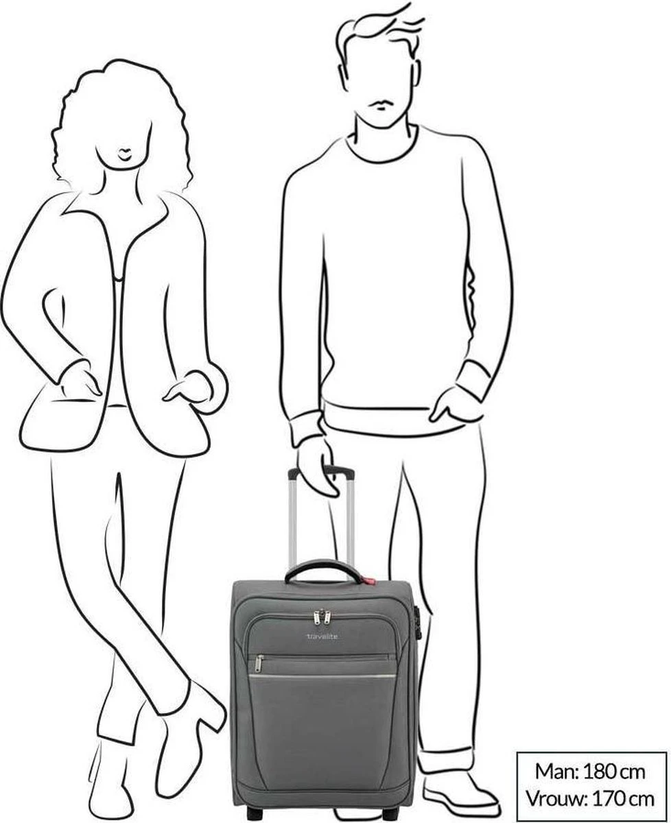 Travelite Cabin 2 Wheel Trolley Bordeaux 9 Travelite Cabin 2 Wheel Trolley Bordeaux - Afbeelding 9