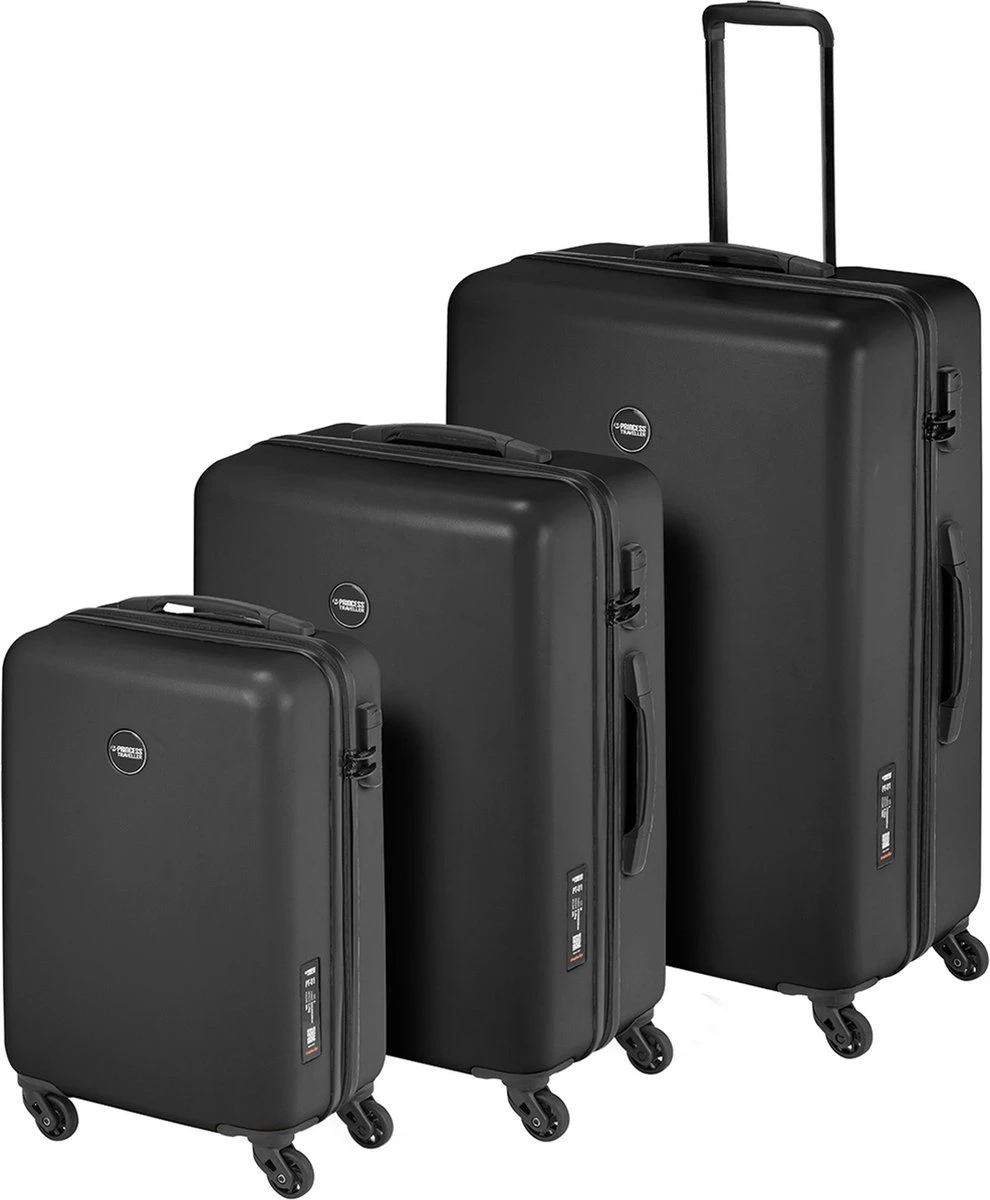 Princess Traveller PT01 - Reiskoffer - Pitch Black - M - 67cm 7 Princess Traveller PT01 - Reiskoffer - Pitch Black - M - 67cm - Afbeelding 7