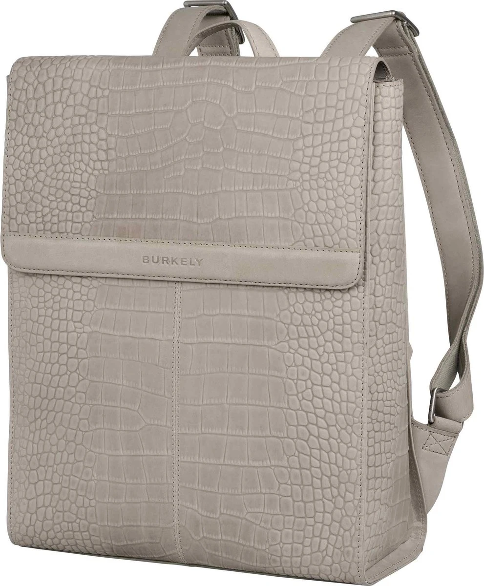 Burkely Casual Cayla Dames Rugtas 14" - Licht Grijs 2 Burkely Casual Cayla Dames Rugtas 14" - Licht Grijs - Afbeelding 2