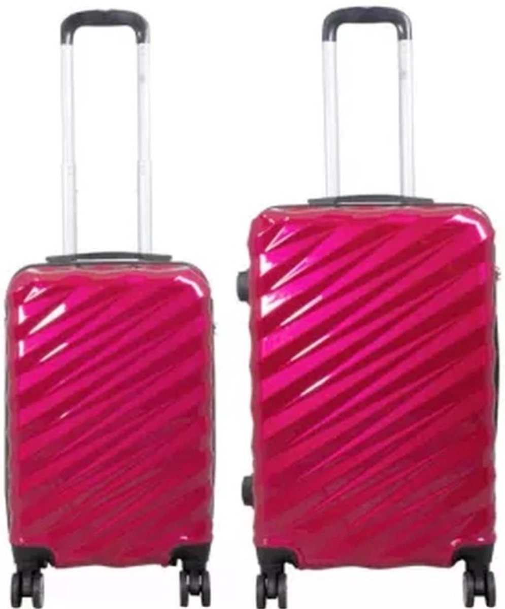 Monopol - Messina - Reiskofferset 2delig - Hoogkwaliteit Polycarbonaat - Rood - Maat XS + S 2 Monopol - Messina - Reiskofferset 2delig - Hoogkwaliteit Polycarbonaat - Rood - Maat XS + S - Afbeelding 2